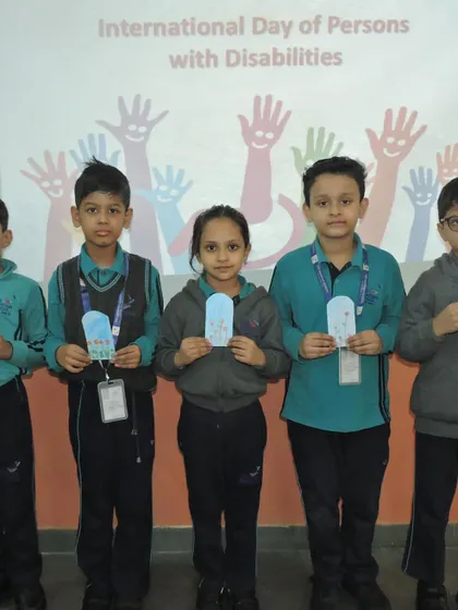 On International Day of Persons with Disabilities, our students stand together to promote a message of inclusivity. We teach our children to embrace differences and support everyone in our community.