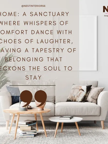 A home is a sanctuary. It's where comfort, laughter, and a sense of belonging come together to create a tapestry of life.