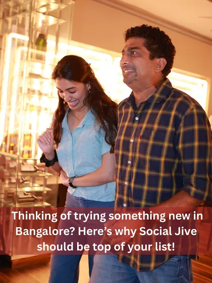 Thinking of trying something new in Bangalore? This image kicks off our series on why Social Jive is the perfect choice for fun, fitness, and friendship.
