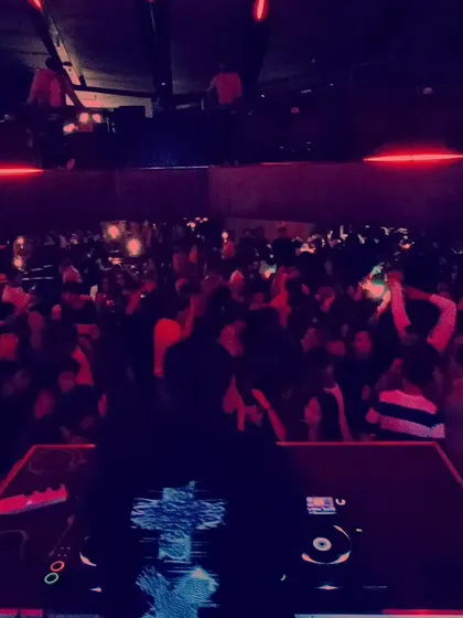 Another angle of the packed dance floor, showing how I keep the energy high across the entire venue.