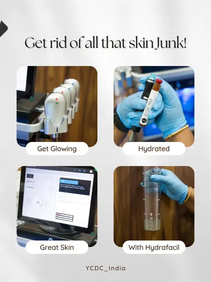 Get rid of skin junk with a HydraFacial. This treatment provides glowing, hydrated, and great skin by deeply cleansing and nourishing the pores.