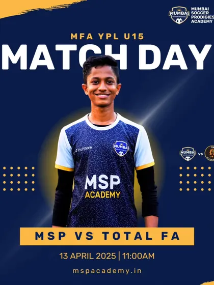 Match day graphic for our U15s' MFA YPL game.