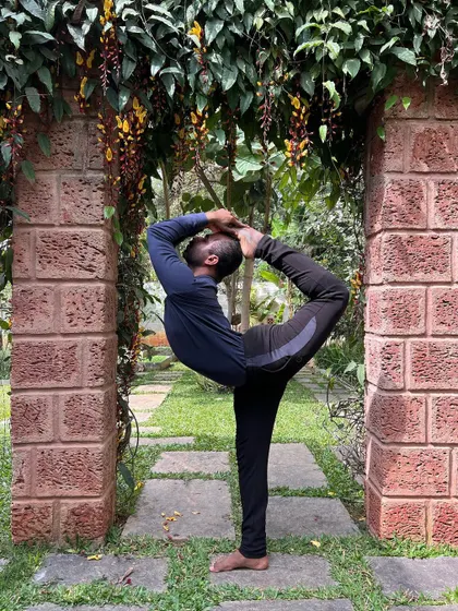 Our backbending workshops help you work towards poses like Poorna Natarajasana (Lord of the Dance Pose). We focus on building the strength and flexibility needed to approach these deep backbends safely.