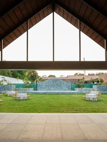 Architectural and Spacial Angles at Samavana, the wedding venue.