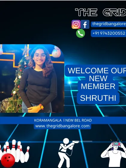 Welcoming Shruthi to our membership program. We look forward to seeing you on the lanes.