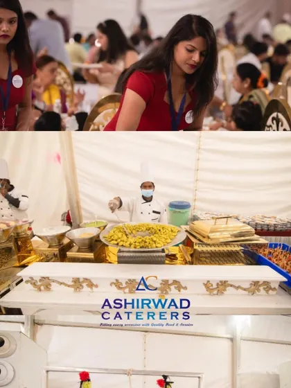 A snapshot of my team in action at the live chaat counter during Daali Dhananjay's wedding. I ensure every station is not just about food, but about a great guest experience.