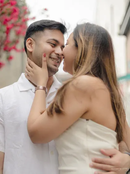 A sweet, intimate moment from a pre-wedding shoot in Montreal. Capturing the everyday love that forms the foundation of a marriage.