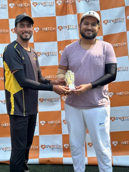 Another Man of the Match award for Sharath of the Switch GoGetters. His solid 41 runs and a crucial wicket brought his team closer to the win.
