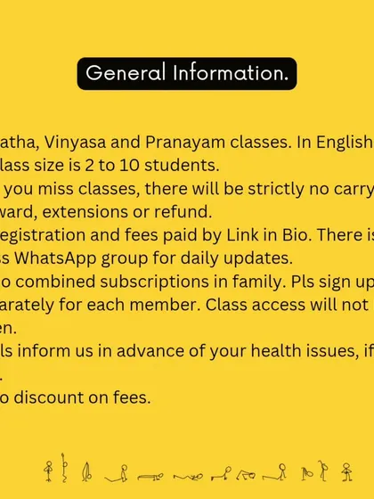 My general information and class policies. I believe in discipline and clear boundaries to create the best experience for everyone.