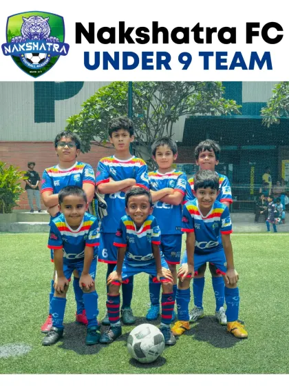 The future is bright. Our Under-9 team posing for a photo, showcasing the unity and spirit that led them to become table toppers.