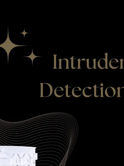 This visual emphasizes the "Intruder Detection" capability of the Texecom wireless alarm kit. The system uses advanced sensors to immediately identify unauthorized entry and trigger an alert.