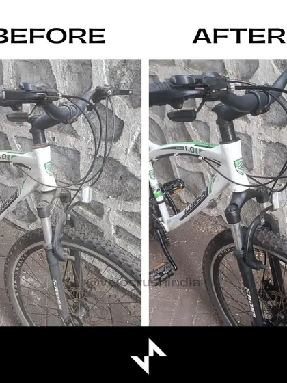 We replaced the old, worn-out cables and grips on this Kross bike. The new setup not only looks cleaner but also improves braking and shifting performance significantly.