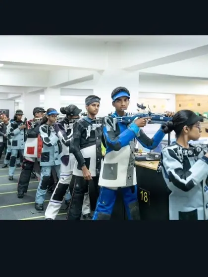 This is what a typical day on the range looks like. Our athletes, fully equipped in professional shooting gear, engage in disciplined practice sessions, preparing for state, national, and international competitions.