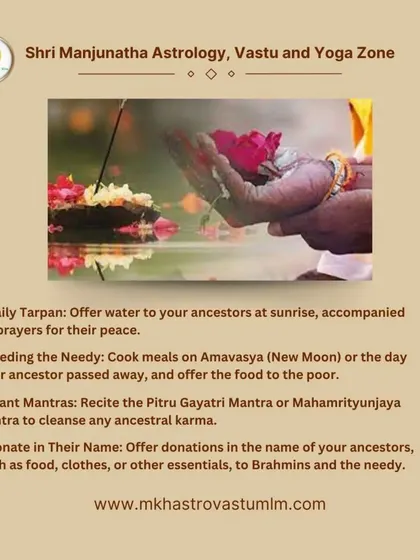 This guide shows simple remedies to perform during Pitru Paksha. Following these steps, such as daily Tarpan and donating in your ancestors' names, helps cleanse ancestral karma and brings peace.