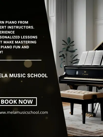 We make mastering the piano fun and easy with personalized lessons from expert instructors. This grand piano represents the level of excellence and aspiration we encourage in all our students.