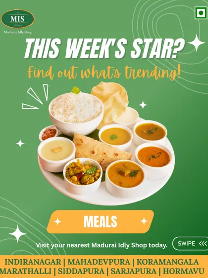 Our full South Indian Meals are a consistent favorite. This thali represents a complete, balanced, and traditional dining experience that we are proud to serve.
