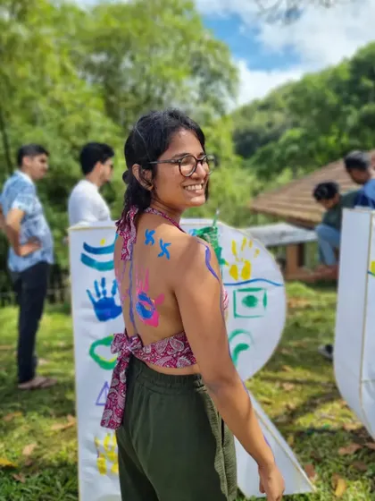 A reminder to myself to be fearless and free. The body art and joyful atmosphere at Uru festival created a safe space to let go of insecurities and just be.