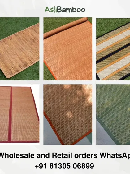 Our natural fiber mats are versatile and sustainable. They can be used as eco-friendly yoga mats, providing a non-slip, natural surface for practice, or as stylish and durable floor mats for any room.