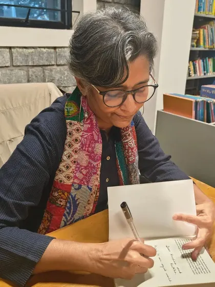 We were honored to host award-winning author Mandira Shah for an intimate session during our National Library Week. The children were captivated as she discussed her book 'Children of the Hidden Land' and shared her writing journey.