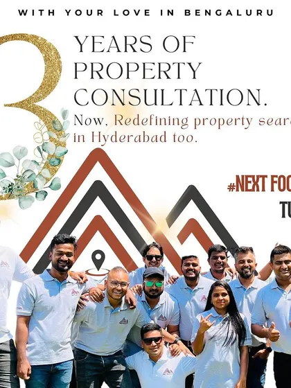 Celebrating three years of property consultation with my team at Next Footstep. We've built our reputation on trust and successfully guiding clients through the Bangalore real estate market.