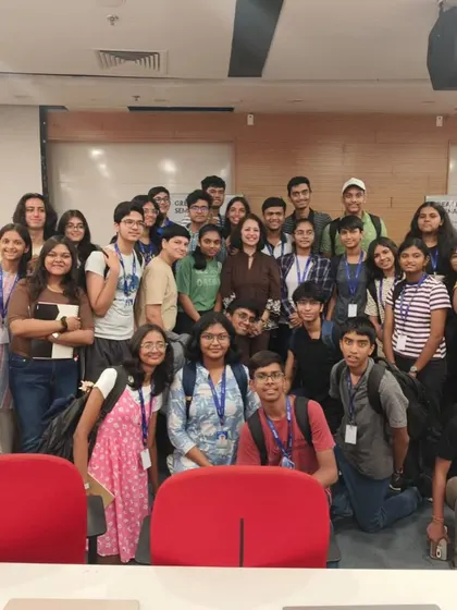 Pavitra with his peers at the Lodha Genius Program. The confidence and rapport-building skills he developed at Brainobrain help him thrive in collaborative and competitive environments.