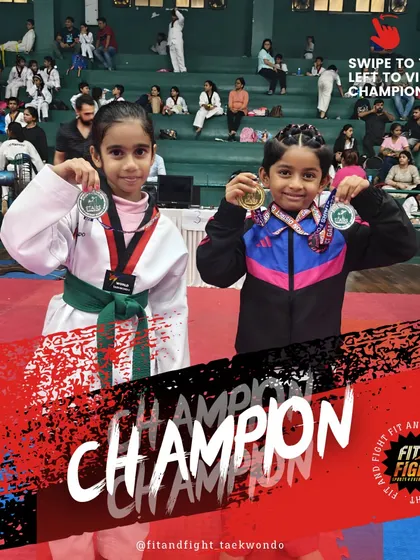 Teammates and champions. Two of our students, Pahal and Mishita, celebrate their victories together at the Stairs Mumbai District competition.
