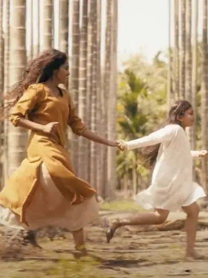 A moment of freedom from the music video 'MANNIPU'. I designed these flowing, earthy garments to interact with movement and nature, using simple silhouettes and natural fabrics to enhance the scene's emotional and organic feel.