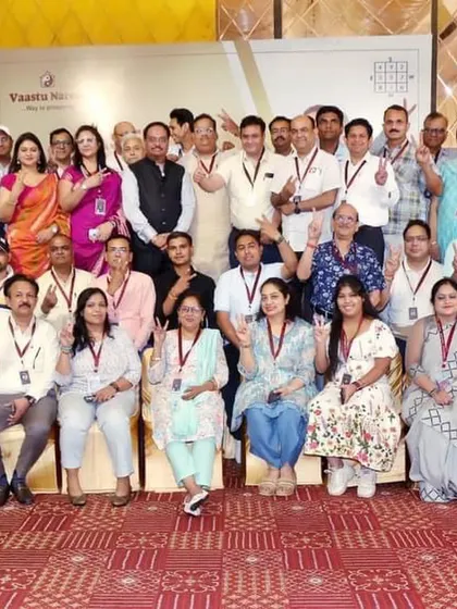 A group photo with fellow participants at the Vastu workshop. It was wonderful to connect with so many individuals passionate about creating positive and balanced environments.