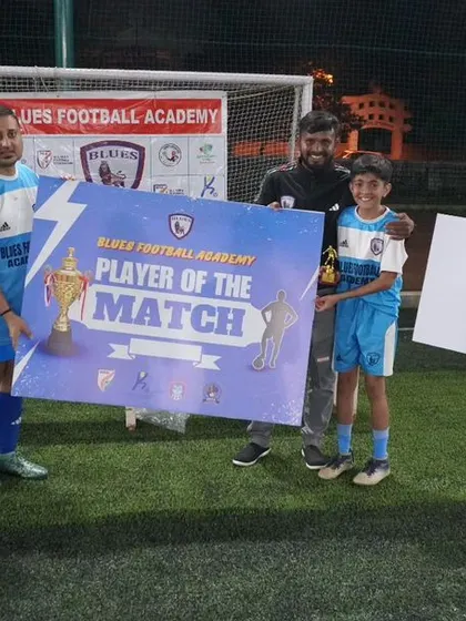 The "Player of the Match" award for a U13 player. This recognizes an individual who made a significant impact during the game.
