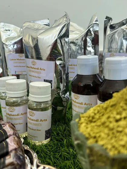 For those who want to practice at home or mix their own paste, I offer my curated henna products. This includes my triple sifted organic henna powder and specially blended essential oils for a perfect mix.