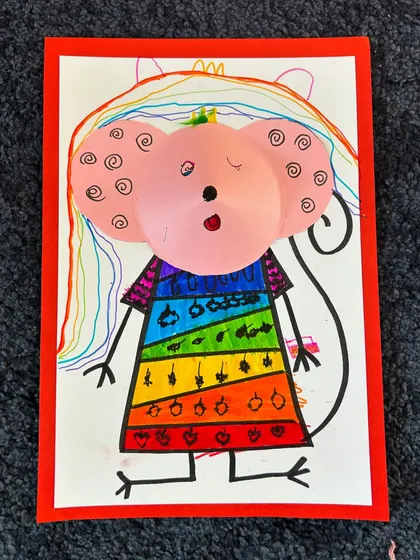This little mouse even has rainbow hair and a crown! The creativity is just wonderful.