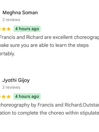We are thrilled to receive such positive feedback. Our goal is always to make learning comfortable and deliver outstanding choreography on time for any corporate event.