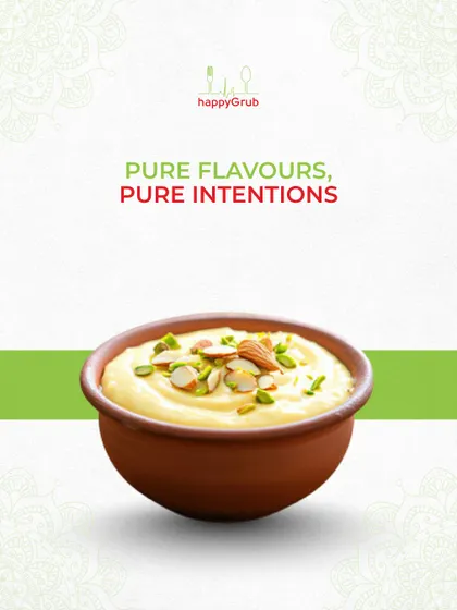 Pure flavours, pure intentions. This shrikhand is an example of the delicious and compliant dishes you'll find on our special Paryushan menu.