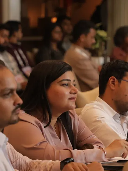 Engaged attendees at the workshop, showing the focused and professional environment I can create.