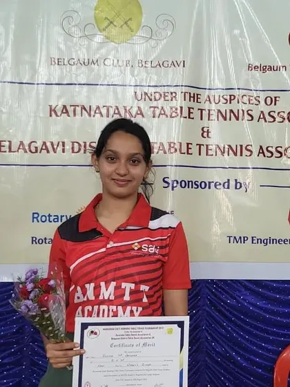 We congratulate Deshna on winning her first ever women's title at the state ranking tournament in Belgaum.