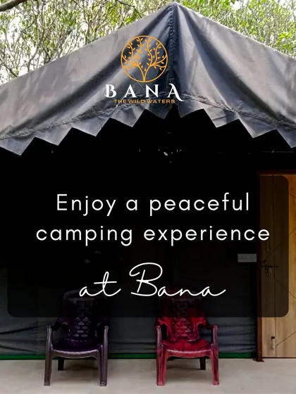 Our Swiss cottages offer a peaceful camping experience with added comfort. Each cottage has a private sit-out area, perfect for enjoying the natural surroundings.