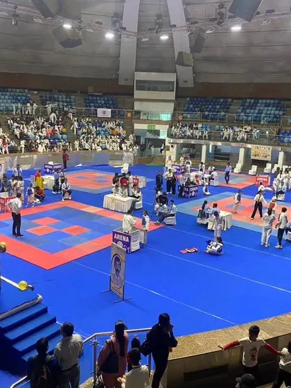 A view of the Open National Taekwondo Championship arena. This is where champions are made.