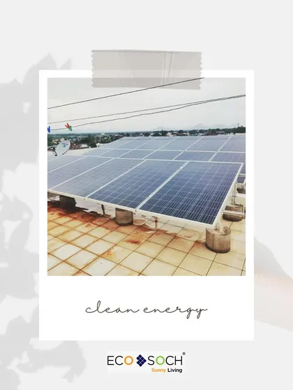 A simple, clean shot of a residential solar installation. This image represents our core offering: providing clean, abundant, and renewable energy to help homeowners save money and protect the planet.