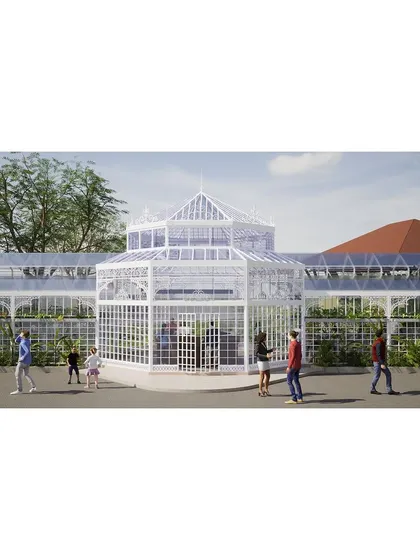 The adaptive reuse project aims to create a vibrant public destination by infusing a historic site with new programs like co-working spaces and farmers markets.