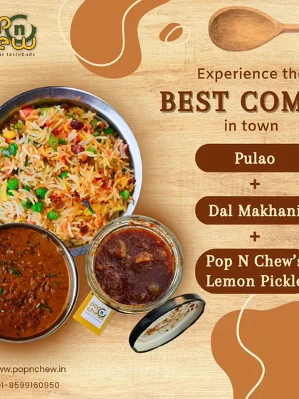 Looking for the perfect meal? We recommend pairing our tangy Lemon Pickle with a comforting plate of Pulao and Dal Makhani for the best combo in town.