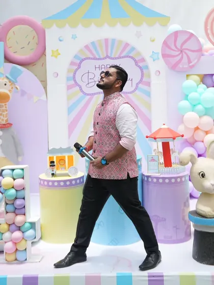 Premium birthdays are becoming as grand as weddings. Here I am at a spectacular carnival themed 4th birthday party, making sure the little ones and their parents have a magical time.