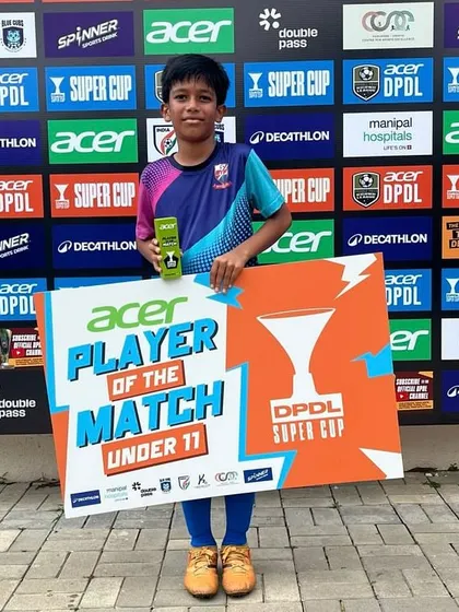 Huge congrats to Ashwadh for clinching Player of the Match in the DPDL Super Cup. His performance was a key part of the team's success.