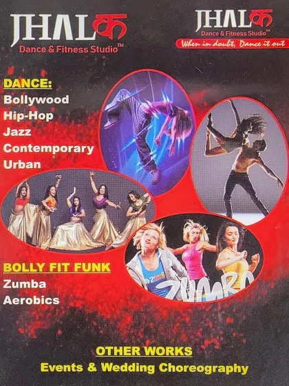 An overview of all the dance and fitness styles we offer at Jhalak Studio. Beyond wedding choreography, we are a full-fledged studio for Bollywood, Hip-Hop, Zumba, and more.