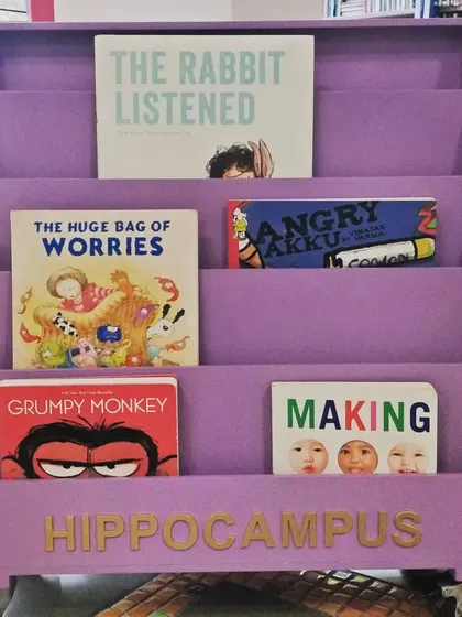 We believe all emotions are important. This curated book display features titles that help children identify, accept, and cope with their feelings in a healthy way.