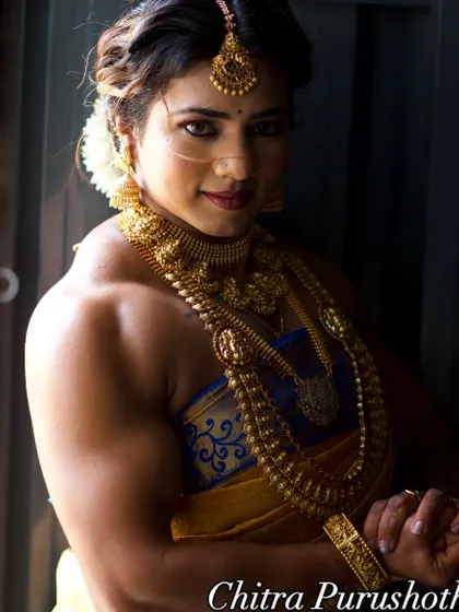 Another angle capturing the fusion of strength and tradition. My physique tells a story of discipline, and my attire tells a story of heritage.