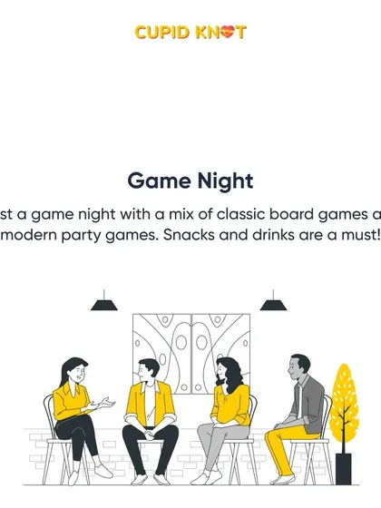 Host a game night with a mix of classic board games and modern party games. Snacks are a must!