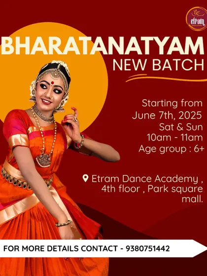 Step into the world of Bharatanatyam with our new batch for ages 6 and up. Whether you are a beginner or looking to level up your skills, we have you covered.