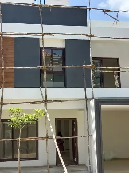 The exterior of the Nambiar Eleganza villa taking shape. My architectural Vastu services ensure that the structure itself is compliant, which is the most powerful form of Vastu.