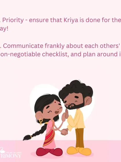 Here are two practical tips for navigating festivals: prioritize your sadhana (Kriya) to stay centered, and communicate frankly about each other's non-negotiable checklists to plan the holidays with ease.