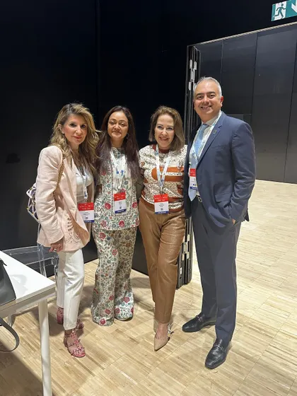 With my esteemed colleagues at the International Congress of Dermatology. These connections and deep conversations are what make the journey so rich.